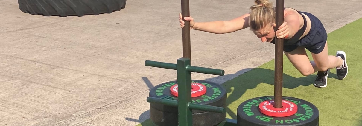Hyrox sled push
